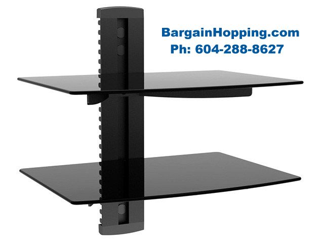 - 2 Tier Audio Video DVD Shelf Bracket